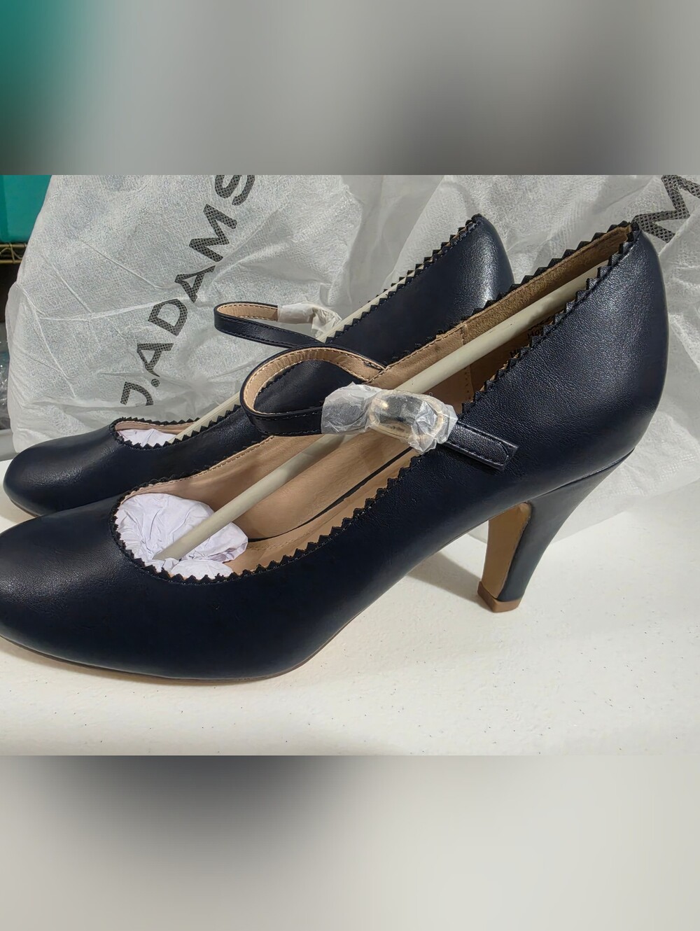 J. Adams-Honey Rounded Toe Pumps